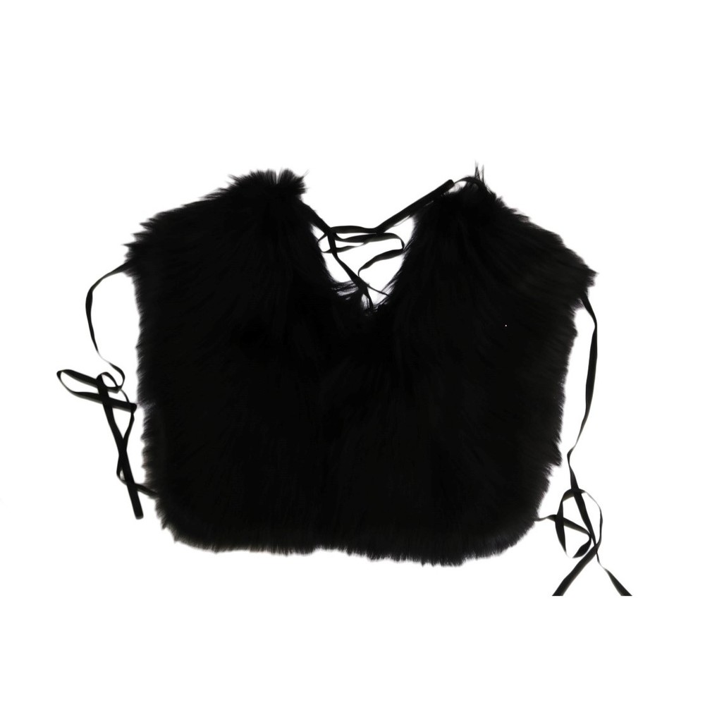 Dolce & Gabbana Black Silver Fox Fur Scarf - Picture 4 of 6